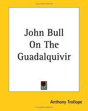 Front cover of John Bull On The Guadalquivir by Anthony Trollope