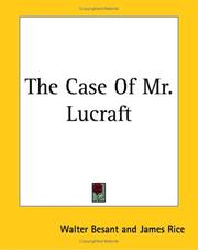 Front cover of The Case Of Mr. Lucraft by Walter Besant