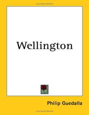 Cover of Wellington by Philip Guedalla