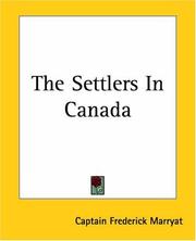 Cover of The settlers in Canada by Frederick Marryat