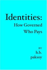 Cover of IDENTITIES by H.B. Paksoy