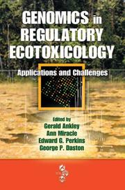 Front cover of Genomics in regulatory ecotoxicology by Edward J. Perkins