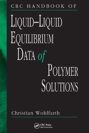 Front cover of CRC Handbook of Liquid-Liquid Equilibrium Data of Polymer Solutions by Christian Wohlfarth