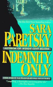 Cover of Indemnity Only by Sara Paretsky