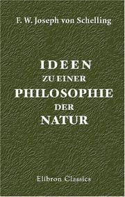 Cover of Ideen zu einer Philosophie der Natur by Friedrich Wilhelm Joseph von Schelling