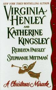 Cover of A Christmas Miracle by Virginia Henley