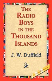 Front cover of The Radio Boys in the Thousand Islands by J. W. Duffield