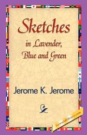 Front cover of Sketches of Lavender, Blue, and Green by Jerome Klapka Jérôme
