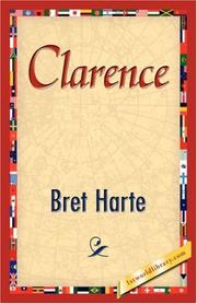 Cover of Clarence by Bret Harte