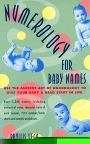 Front cover of Numerology for baby names by Phyllis Vega