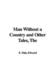 Cover of The man without a country by Edward Everett Hale