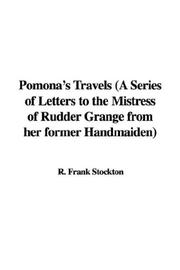 Cover of Pomona's Travels by Frank R. Stockton
