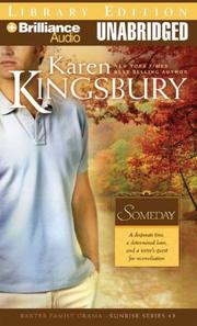 Front cover of Someday (Sunrise Series-Baxter 3, Book 3) by Karen Kingsbury