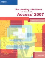 Front cover of Succeeding in business with Microsoft Office Access 2007 by Sandra Cable