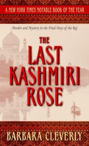 Front cover of The last Kashmiri rose by Barbara Cleverly
