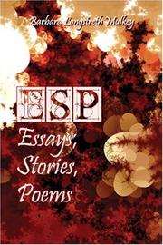 Cover of ESP by Barbara Longstreth Mulkey