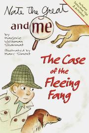 Front cover of The Case of the Fleeing Fang (Nate The Great And Me) by Marjorie Weinman Sharmat