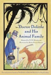 Front cover of Doctor Dolittle and his animal family by N. H. Kleinbaum
