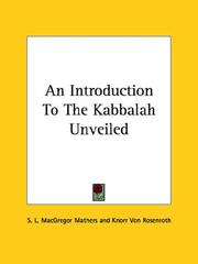 Front cover of An Introduction To The Kabbalah Unveiled by S. L. MacGregor Mathers