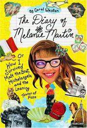 Front cover of Diary of Melanie Martin by Carol Weston