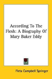 Front cover of According to the flesh by Fleta Campbell Springer