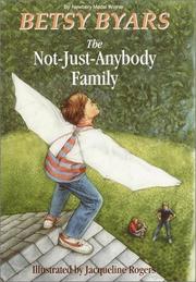 Front cover of The not-just-anybody family by Betsy Cromer Byars
