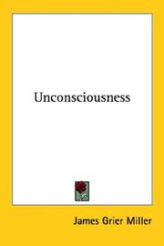Cover of Unconsciousness by James Grier Miller