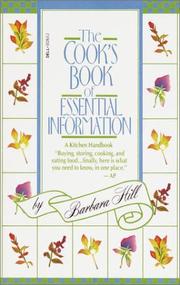 Front cover of Cook's Book of Essential Information by Barbara Hill