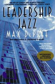 Cover of Leadership Jazz by Max DePree