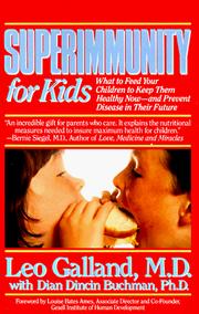 Front cover of Superimmunity for Kids by Leo Galland