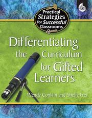 Front cover of Differentiating the curriculum for gifted learners by Wendy Conklin
