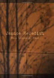 Front cover of Janice Meredith by Paul Leicester Ford
