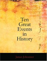Cover of Ten Great Events in History by James Johonnot