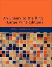 Cover of An enemy to the king by Robert Neilson Stephens