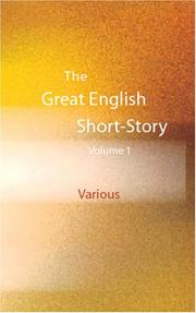 Front cover of The Great English Short-Story Writers, Volume 1 by Daniel Defoe