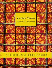 Front cover of Certain Success by Norval A. Hawkins
