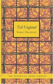 Front cover of Tell England by Ernest Raymond