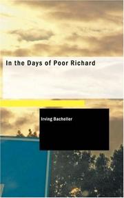 Front cover of In the Days of Poor Richard by Irving Bacheller