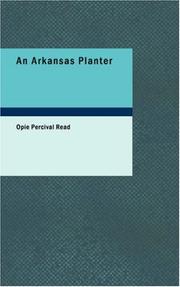 Front cover of An Arkansas planter by Opie Percival Read