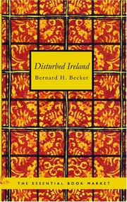 Cover of Disturbed Ireland by Bernard H. Becker