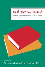 Cover of First Year Law Student by Kaplan Publishing