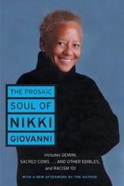 Front cover of The prosaic soul of Nikki Giovanni by Nikki Giovanni
