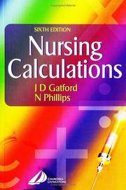 Cover of Nursing calculations by J. D. Gatford