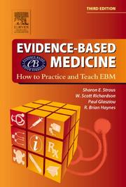 Cover of Evidence-based medicine by Sharon E. Straus