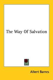 Front cover of The way of salvation by Albert Barnes