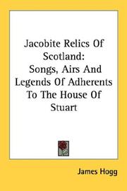 Front cover of Jacobite Relics Of Scotland by James Hogg