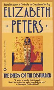 Front cover of The deeds of the disturber by Elizabeth Peters