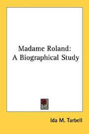 Cover of Madame Roland by Ida Minerva Tarbell