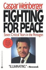 Cover of Fighting for peace by Caspar W. Weinberger