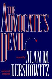 Cover of The advocate's devil by Alan M. Dershowitz